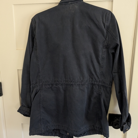 100% Cotton Navy Utility Jacket - Picture 2 of 4